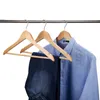 Hangers Racks 10 pièces cintres en bois anti-dérapant cintre costume organisateur garde-robe stockage économiser de l'espace sec vêtements support journal ménage 230316