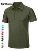 Men's Polos TACVASEN Summer Tactical Military Polos T-shirts Mens Army Combat T-shirts Outdoor Work Tee Shirts With Zipper Pockets Pullover 230316