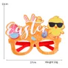 Lunettes de fête de pâques cadre poussin oeuf lapin joyeux pâques accessoires photo stand verre enfants et adultes printemps événement décor RRA