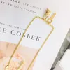 Женские роскошные дизайнерские ожерелья Кокерская цепь 18K Золотая из нержавеющей стали ожерелья подвеска