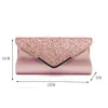 Sacs de soirée Fashion Lady Women Glitter Clutch Wallet Long Wedding Prom Purse Sac à main 230316