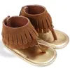 Sandals Pudcoco Us Stock Fashion Mooie baby peuter baby Tassel mocassin sandaalmeisjes kinderen zachte zool schoenen 0-18m 230316