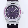 Kobiety obserwują automatyczny ruch mechaniczny zegarki 37 mm z Rainbow Diamonds Ladies Business Wristwatches Montre de Luxe