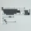 Grande conjunto GMK Ashes Dye-Sub Cereja Perfil PBT keycap Inglês Personalidade personalizada CAPS CAPS PARA O teclado mecânico 61/64/68/75/84