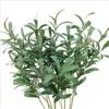 Decorative Flowers One Silk Olive Tree Branch Artificial Greenery Leaf Plant Willow Stems For Wedding Party Floral Decoration