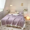البطانيات ذات الوجهين من الضأن أفخم بطانية ناعمة ودافئة ثلاثية الأبعاد جاكار تصميم السرير السرير الكثافة المخمل للمنزل