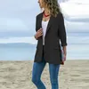 Frauen Anzüge Blazer 2023 Herbst Frauen Casual Reine-Farbige Kleine Anzug Für Damen Plus Größe Baumwolle Dünne Oberbekleidung z305