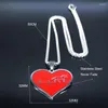 Pendentif Colliers Heartbeat Cheval En Acier Inoxydable Chaîne Collier Pour Femmes Bijoux Joyas De Acero Inoxydable Para Mujer N770S07