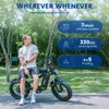 Freego Fat Tire Vélo électrique 20'' 1400W Tout-terrain E Bike avec batterie amovible 48V 22.5Ah 45 miles Vitesse maximale Vélos électriques Vélo électrique urbain