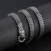 Punk Rock vélo serpent chaîne collier pour hommes Goth exagéré Vintage or argent couleur collier à breloques HipHop fête cadeau bijoux