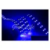 LED -remsor 5050 RGB Strip Light DC12V SMD5050 Flexibla 120LEDS/M LAMP Nonwatterproof Double Row Highlight Drop Delivery Lighti DHBIE