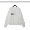 Qhek 2023 Sweat à capuche High Street Brand Essent Logo en silicone tridimensionnel Mode pour hommes et femmes Street Wear Lâche Loisirs Plus Velours