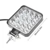 LED-remsor 12V-24V Vattentät LED-arbetsljus bar Square Spotlight 48W arbetsljus strålkastare för lastbil off road nattkörning ljus för SUV P230315