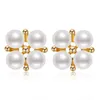 Stud Earrings lnngy 14k goud gevuld 5,5-6 mm natuurlijk gekweekte zoetwater parel mode vrouwen verloving sieraden geschenken