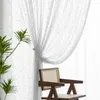 Gardin lyxig pärlspets tyll ren gardiner för vardagsrum sovrum elegant romantisk voile ljusfiltreringsfönster draperier