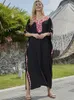 Women's Swimwear Kaftans For Women 2023 Trend Top Quality Maxi Beach Dresses Elegant India Folk Bikini Cover Ups Summer Bathing Suits Sales