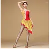 Desgaste do palco 2023 Fashion Girls Ballroom Dance Competition Dress Samba Costume Salsa Dresses Women Latin Lace