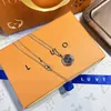 Selected Luxury Designer Necklaces Exquisite Designer Silver Pendant Necklace Premium Young Style Long Chain Fashion Gift Couple Family And Friends