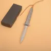 R1028 Flipper Couteau Pliant D2 Satin Spear Point Lame TC4 Poignée En Alliage De Titane En Plein Air EDC Poche Dossier Couteaux