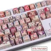 AHEGAO ANIME 108 KEYS OEM Profile PBT KeyCap Dye-Sub English Custom Personality KeyCaps för mekaniskt tangentbord 61/64/68/75