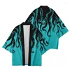 Roupa étnica Clássico Camisa Masculina Feminina Estilo Japonês Quimono Yukata Cardigã Blusa Vintage Oversize Streetwear Solto Samurai Cosplay