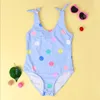 Verão de um pedaço de garotinha de banho de banho baby boble boshing biquíni moda de banho de bebê menina menina de praia roupas de férias