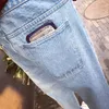 Jeans Masculino Atacado 2023 Moda Coreana Masculina Casual Azul Claro Para Meninos Roupas Adolescentes Baggy Harém Calças Masculinas