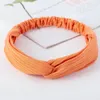 Kvinnor Solid Color Elastic Hair Bands Yoga pannband mode turban makeup hår båge headwrap hår tillbehör