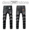 Jeans pour hommes Designer Designer Gris Nouveau Jeans à petite jambe Mode pour hommes Élastique Slim Straight NTS Hommes ZE2E P0UB