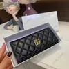 Luxe lederen koppeling Wallets Designer Bag Dames Solid Black Wallet Mens Card Holders Pocket Turn Munt Travel Portemules Business Toes 2023