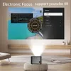 Projektörler Light Unicorn X9 Destek 4K Projektör 7000lumens 1080p Işın LED Projetor 5G WiFi Electric Focus Akıllı TV Ev Sineması 230316