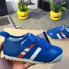 barn sneaker skor tiger läder snörning pojkar flickor avslappnad japansk mode metallguld casual mjuk sommar barns casual skor storlek 22-35 i h1v1#