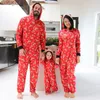 Roupas familiares de pajamas de Natal de Natal Conjunto de pijamas Conjunto de Natal Papai Noel Impressão de adultos adultos PJS Baby Mumpsuit Xmas Roupfits 2303316