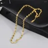 Choker 2023 Punk Fashion Jewelry Titanium Steel Long Vintage Gold Chain Necklace Bijoux Femme Collar Statement Neckaces For Women Men