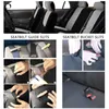 Ny 1/2/5/7sat bilstolskydd passar de flesta bilbilar SUV Breatbar polyesterduk Auto Seat Protector Universal Interior Accessories