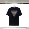 Moda T Gömlek Erkek Kadın Tasarımcılar T-Shirt Tees Giyim Adam S Günlük Göğüs Harf Gömlek Lüksler Giyim Sokak Şort Kollu Giyim RHUDE Tişörtleri Tops