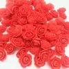 Flores decorativas de preços especiais espuma rosa 50/100/200 pacote de 3,5 cm de flor artificial cabeça diy urso decoração pe