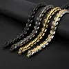 15 mm zware punk Viking Dragon Link ketting Bracelet Retro Black Gold Men's Women Rock Hiphop roestvrijstalen dierenfiets fietsfietsketting ketting sieraden