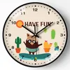 壁の時計漫画風時計かわいい子供用小動物の絶妙なデザインミュートマルチスタイルの石英