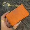 Designer Keychains Leather Holders Key Pouch Purse Unisex Fashion Womens Mens Coin Card Holder Coin Purses Mini Wallet Bag Accessories Keychain