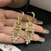 Jóias Chrm Designer Selo Marca Charme Folha Brincos Pingente Luxo 18k Brincos De Ouro Popular Estilo Vintage Jóias Para Mulheres Celta Luxo Festa De Casamento