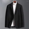 Męskie garnitury brązowe mężczyźni 2023 Klasyczna kurtka wełna wełna tweed casualna impreza smokarska