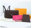 M61276 Echt lederen portemonnees enveloptas Multi Felicie Pochette CrossBody handtas luxe Designer Clutch satchel heren Vintage Portefeuilles Dames Avondtassen