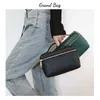 Evening Bags Fashion designer handbag embossed ostrich leather portable bag small clutch bag lady hand bag purse 230316