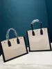 Street Fashion Ladies Bag Tot Bag axelväska Crossbody Bag Handväska duk stor kapacitet dagligen med svart / vit storlek 48 * 34 cm / 39 * 29cm