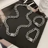 Chains Slightly Inlaid Cuban Ins Hip Hop Light Luxury Collarbone Neutral Accessories Jewelry For Women Fashion Necklace