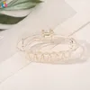 Ellipse Transparent Hair Claw Ribbon Women Solid Plastic Crab for Hair Strong Bit Force Hair Clamp Hairpin Accessories 1947