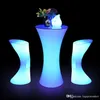 Silla de bar de plástico LED de fábrica, taburete, silla de mesa de iluminación, silla de mesa luminosa que cambia de varios colores