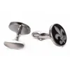 Yoursfs 6 paires ensemble de boutons de manchette cercle noir ensemble de mariage à la mode Men039s luxe cadeaux de vacances d'anniversaire de noël 7106165