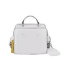 Modische quadratische Umhängetasche aus Leder, große Taschen, Damenbrieftasche, beliebte Handtasche in Macaron-Farbe